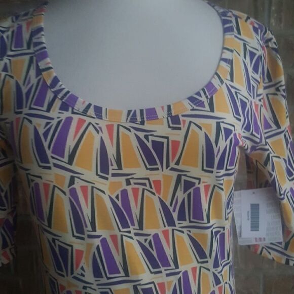 LULAROE "Nicole" Printed Dress - Size Medium - Picture 3 of 6